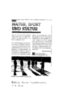 Natur, Sport und Kultur
