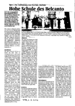Hohe Schule des Belcanto