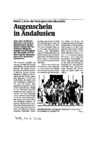 Augenschein in Andalusien