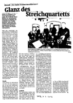 Glanz des Streichquartetts