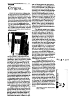 Übrigens. . . 