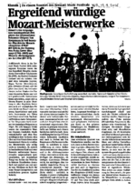 Ergreifend würdige Mozart-Meisterwerke