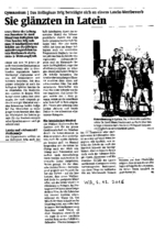 Sie glänzten in Latein