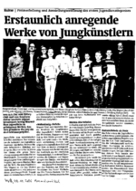 Erstaunlich anregende Werke von Jungkünstlern