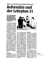 Reformitis und der Lehrplan 21