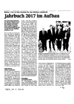 Jahrbuch 2017 im Aufbau