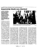 Kunstreiche Musik zum Abschied