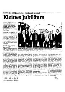 Kleines Jubiläum