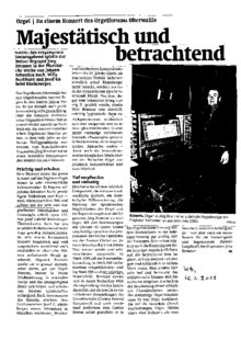 Majestätisch und betrachtend