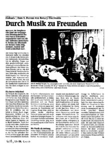 Durch Musik zu Freunden