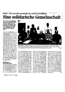 Eine solidarische Gemeinde