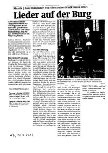 Lieder auf der Burg