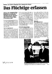 Das Flüchtige erfassen