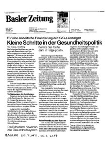 Kleine Schritte in der Gesundheitspolitik
