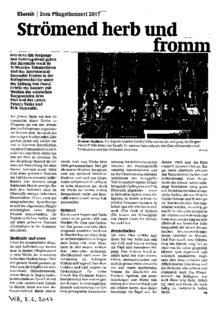 Strömend herb und fromm