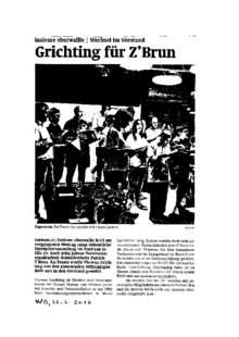 Grichting für Z`Brun