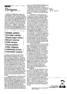 Übrigens . . .