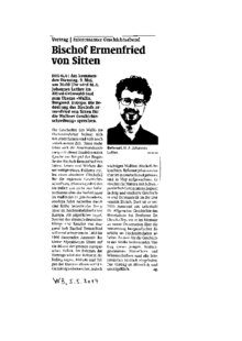 Bischof Ermenfried von Sitten