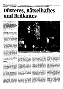 Düsteres, Rätselhaftes und Brillantes