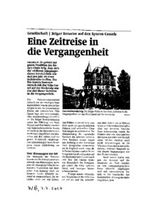 Eine Zeitreise in die Vergangenheit