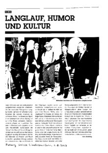 Langlauf, Humor und Kultur