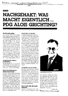Nachgehakt: Was macht eigentlich . . .PDG Alois Grichting