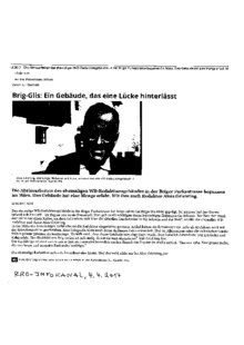 Brig-Glis: Ein Gebäude, das eine Lücke hinterlässt