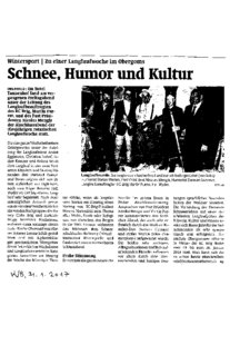 Schnee, Humor und Kultur