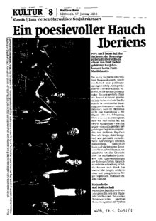 Ein poesievoller Hauch Iberiens