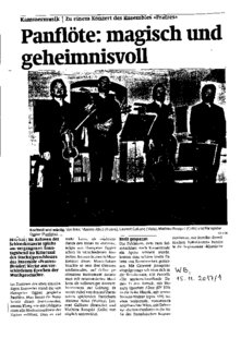Panflöte : magisch und geheimnisvoll