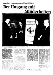 Der Umgang mit Minderheiten