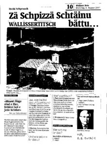 Zä Schpizzä Schtäinu bättu . . .