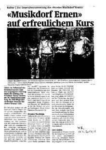 Musikdorf Ernen auf erfreulichem Kurs