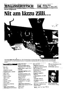 Nit am läzzu Zilli . . .