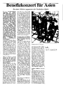 Benefizkonzert für Asien