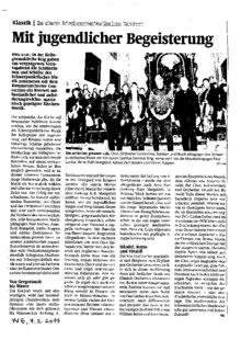 Mit jugendlicher Begeisterung