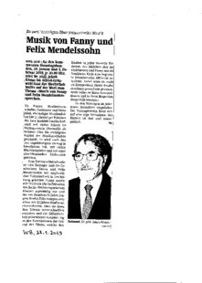 Musik von Fanny und Felix Mendelssohn