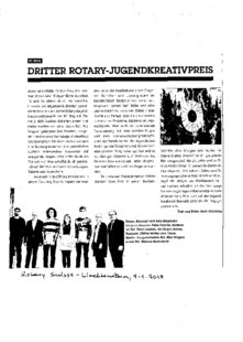 Dritter Rotary-Jugendkreativpreis