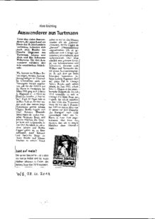 Auswanderer aus Turtmann