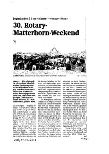 30. Rotary-Matterhorn-Weekend
