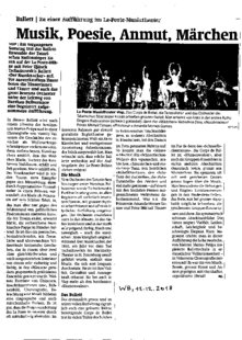 Musik, Poesie, Anmut, Märchen