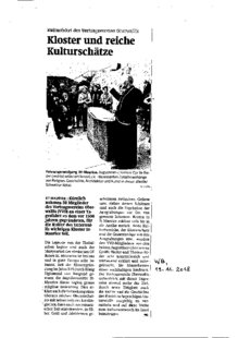 Kloster und reiche Kulturschätze