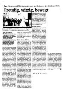 Freudig, witzig, bewegt