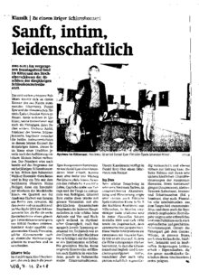 Sanft, intim, leidenschaftlich