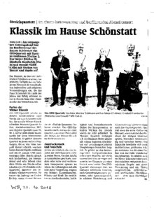 Klassik im Hause Schönstatt