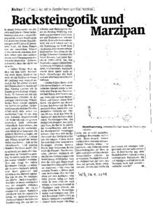 Backsteingotik und Marzipan