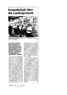 Freundschaft über die Landesgrenzen