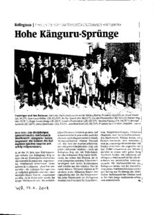 Hohe Känguru-Sprünge