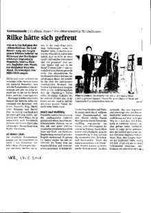 Rilke hätte sich gefreut