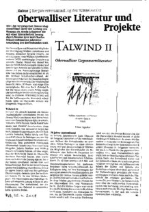Oberwalliser Literatur und Projekte